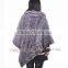 CX-B-M-33E Fashion In-stock Free Size Shawl/ Mink Fur Lady's Fur Cape