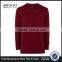 Custom Design Plain Extreme Ripped Oversized Longline Distressed Classic Fit Hoodie Burgundy Split Sides