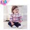 Baby Striped Hoodies Custom Toddler's Autumn Warm Hoody Zip Up Sweatshirt Wholesale