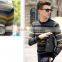 Colorful Striped Pattern Men's 100% Cashmere Sweater