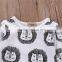 S60692B Baby Boy Girl Clothes Long Sleeve Rompers Toddler Coveralls Infant Jumpsuits Children Clothing Candy Print Summer Romper