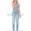 Wholesale Mid Rise Jeans Skinny-leg Cut Cotton Jeans Women