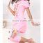 WHOLESALE CUSTOM-MADE S/S TOP+LEGGING CVC PRINTTING DESIGN PAJAMAS FOR WOMEN