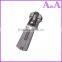 #5 silver shiny plastic slider N/L