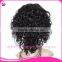 Natural Hairline Gluless Silk Top Full Lace Afro Kinky Human Hair Wig