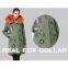 High quality oem lady fashion good quality orange coat real fox fur collar coat