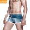 Men's Stripes Soft Comfortable Drawstring Boxer Water Resistant Swim Trunks