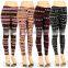 Plus Size Fur Lined Leggings Tribal Winter Print Thick Stretch Pant 1X 2X 3X 4X