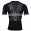 Custom printed short sleeve rash guard for running