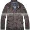 lastest fashion diamond thin quilted stylish men long leather coat