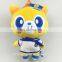 lovely face big eyes yellow navy uniform plush bear toy OEM custom