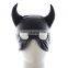 Sex Bondage Devil Hood Half Head PU Leather Mask Sexy Adult Novelty Product