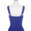 Kate Kasin Backless Sleeveless Halter High Stretch Blue Long Ball Gown Evening Prom Party Dress 8 Size US 2~16 KK000111-1