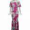 New model full print sublimation sexy women dress africa Ankara dashiki long maxi dress