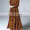 Floral print causal maxi dress manufacturer