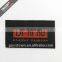custom high density ultrasonic cutting care woven label for t-shirt