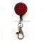 Xiangxing high quality retractable yoyo badge holder, rhinestone retractable yoyo id card holder