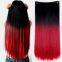 Bouncy Curl Mixed Color 18 Inches Natural Straight Natural Human Hair Wigs 100g