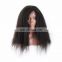 FACTORY PRICE 100% Indian human virgin 9A GRADE lace front wig in kinky straight cuticle aligned hair