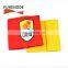 Logo printing bright colors stitched knitted elastic soccer armband custom