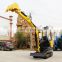 China Mini Crawler Hydraulic Excavator 1.8T Small Ground Digger Machine With Rubber Track