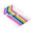 Professional Custom Food grade silicone straw with curved shape