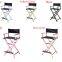Makeup Chair Salon Director Aluminum Portable Black with Headrest For Professionals Makeup Academy Vanity Chair Professional