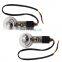2x Bullet Front Rear Turn Signal Blinker Indicator Light Motorcycle Amber Chrome