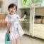 Children's clothing Korean girls 2020 summer new oil painting sling dress + T-shirt two-piece