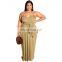 LAITE D2170 2020 new arrivals solid color halter plus size women casual dress plus size women dress