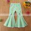 2020 kids Girl bell bottom pants ripped hole denim pant  Baby Girl Fashion solid trousers wholesale long pant