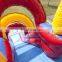 3 Lanes Inflatable Vulcano Slide Kids Bouncy Castle Slide For Sale