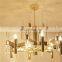 Modern Crystal Led Pendant Light Gold Glass Home Decor Chandelier Lighting
