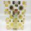 Decorative acid etched glass with different design