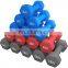 Factory custom  vinyl dumbbell color plastic coated dumbbell  home use dip dumbbell