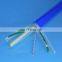 Twisted pair shielded sewer inspection cable with fiberglass rod