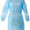 Level 1 Disposable Blue Non-woven PP Waterproof Anti-dust PPE Isolation Gowns Barber Isolation Gown