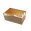 Hot-selling nature color rectangle solid wooden boxes with lids 6.3 x 3.9 x 2.8 inches