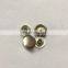15mm Customized Garments Handbags Purses Cap Metal Ring Snap Button For Leather