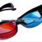 acrylic lens PC frame classic bulk red and blue 3D glasses