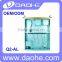 2U 9 bays non-hotswap aluminum panel rackmount server chassis