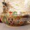 Artistic European Excellent Quality Bathroom Bowl Porcelain Ceramic Wash Basins Made In Jingdezhen