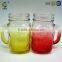 Drinking bottles 400ml mason jars with holder color painted manufacturer