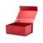 Luxury customize red cardboard rigid magnetic closure retail gift product wrapping boxes