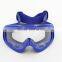 Blue frame transparent lens anti fog anti slip cross country customized motorbike goggles