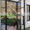 simple designs modern double glass front swing wrought iron door