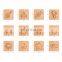 In stocked customized irregular cup mat pad drink cup coasters beech coasters for bar party