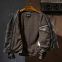 2022 MEN'S STONE WASHED GENUINE COWHIDE LEATHER JACKET