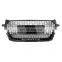 Grille for Audi TT mesh style ABS Matt silver front bumper hood grille for Audi TTRS TTS 2015 2016 2017 2018