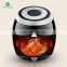 2022 New Arrival Professional Oil Free Air Fryer Black Electric Deep